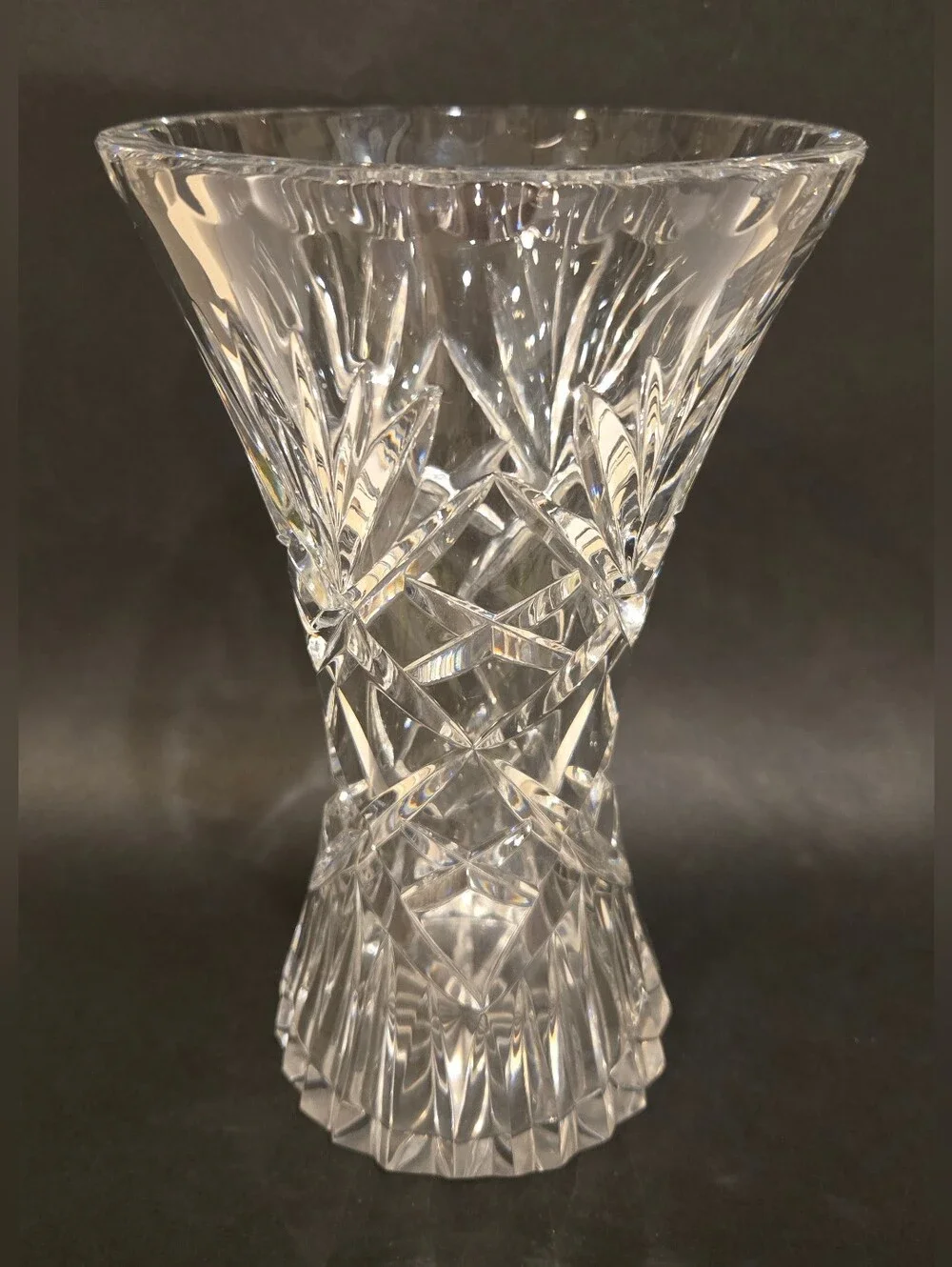Vintage 1960s Polish Crystal Vase